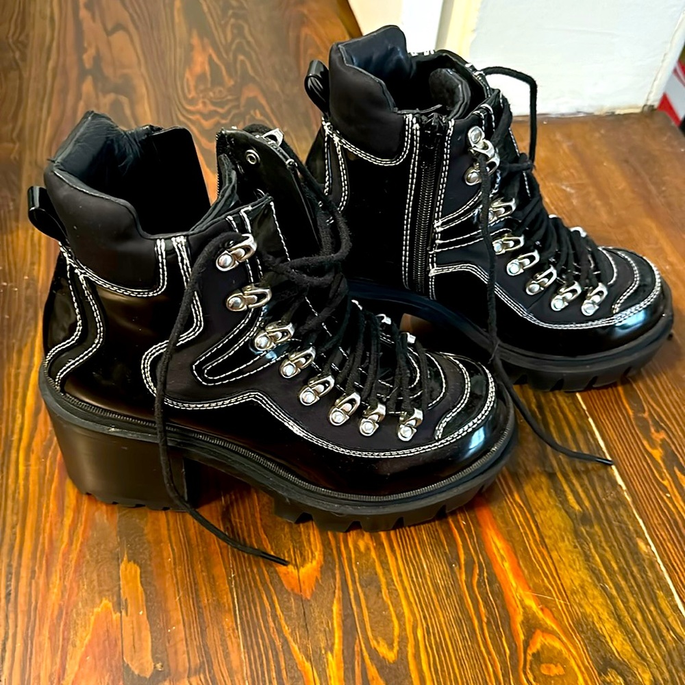 Jeffrey Campbell heel black boots size 9.5